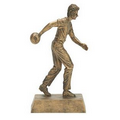 Signature Series Gold Male Bowling Figurine - 8 1/4"